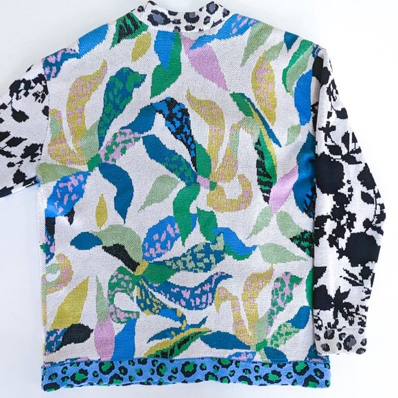 ANTHROPOLOGIE Multi print cardi - Picture 6 of 6